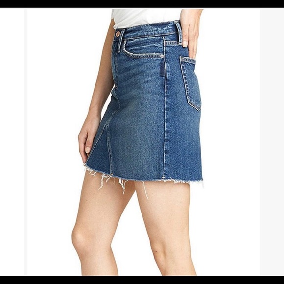 NWT SILVER cut off jean skirt! Size 12 - Picture 5 of 5